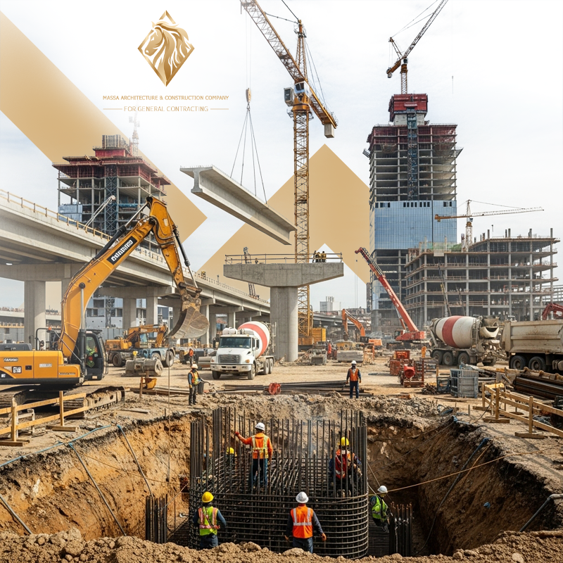 أعمال الإنشاء والبنية التحتية