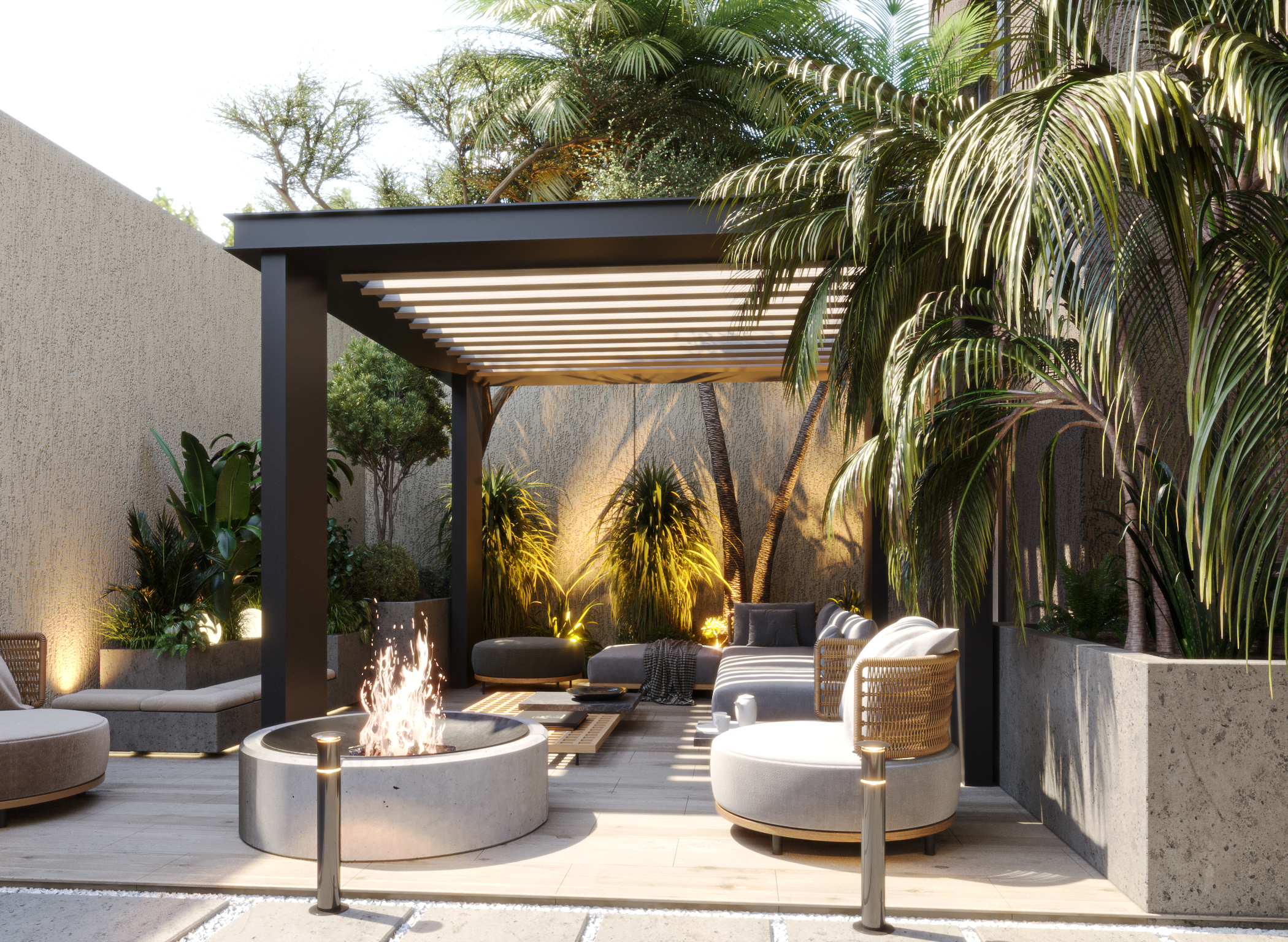 التصميم الداخلي والمعماري AZ_GF_Outdoor_02_CShading_LightMix